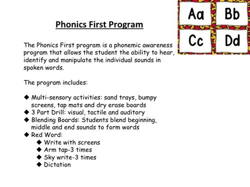 Phonics First 