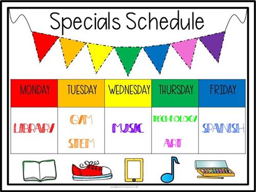 Special Schedule